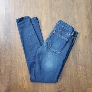 Alter'd State Blue Denim Stretch Mid Rise Skinny Jean Size 3/26 Dark Wash Casual